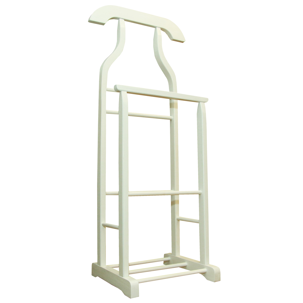 Valet stand in wood MOUFLON - white
