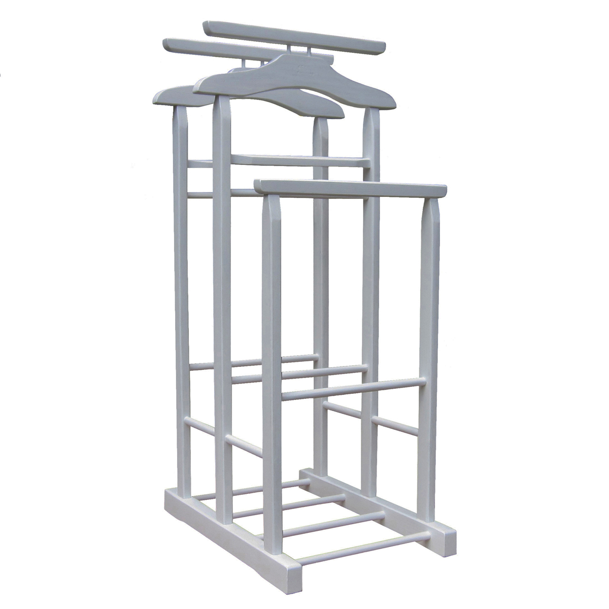 Valet stand in wood PROVENCE - light gray