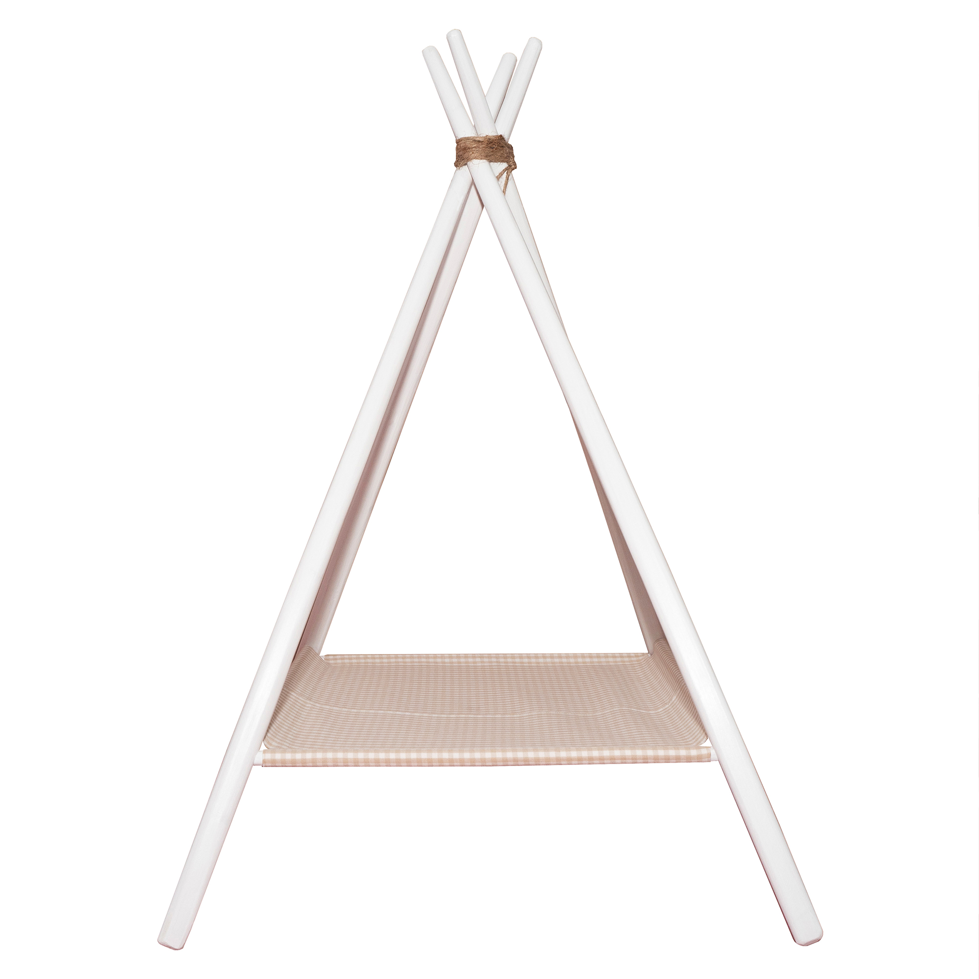 Pet Teepee Tent for cats and small dogs H95 cm Tall APACHE - beige - Image 5