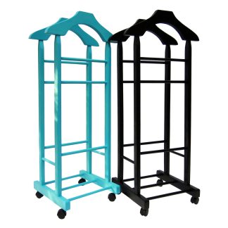 Set of 2 valets stand LA LÉGENDE - aquamarine and wenge
