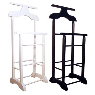 Set of 2 valets stand ORLÉANS - white and wenge